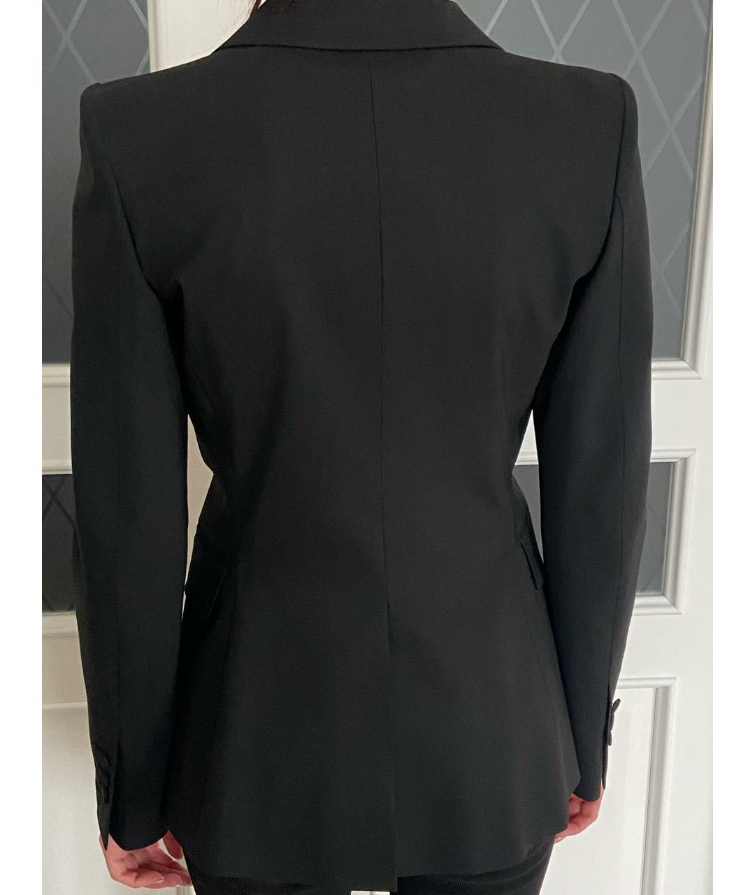 ROBERTO CAVALLI Черный шерстяной жакет/пиджак, фото 2