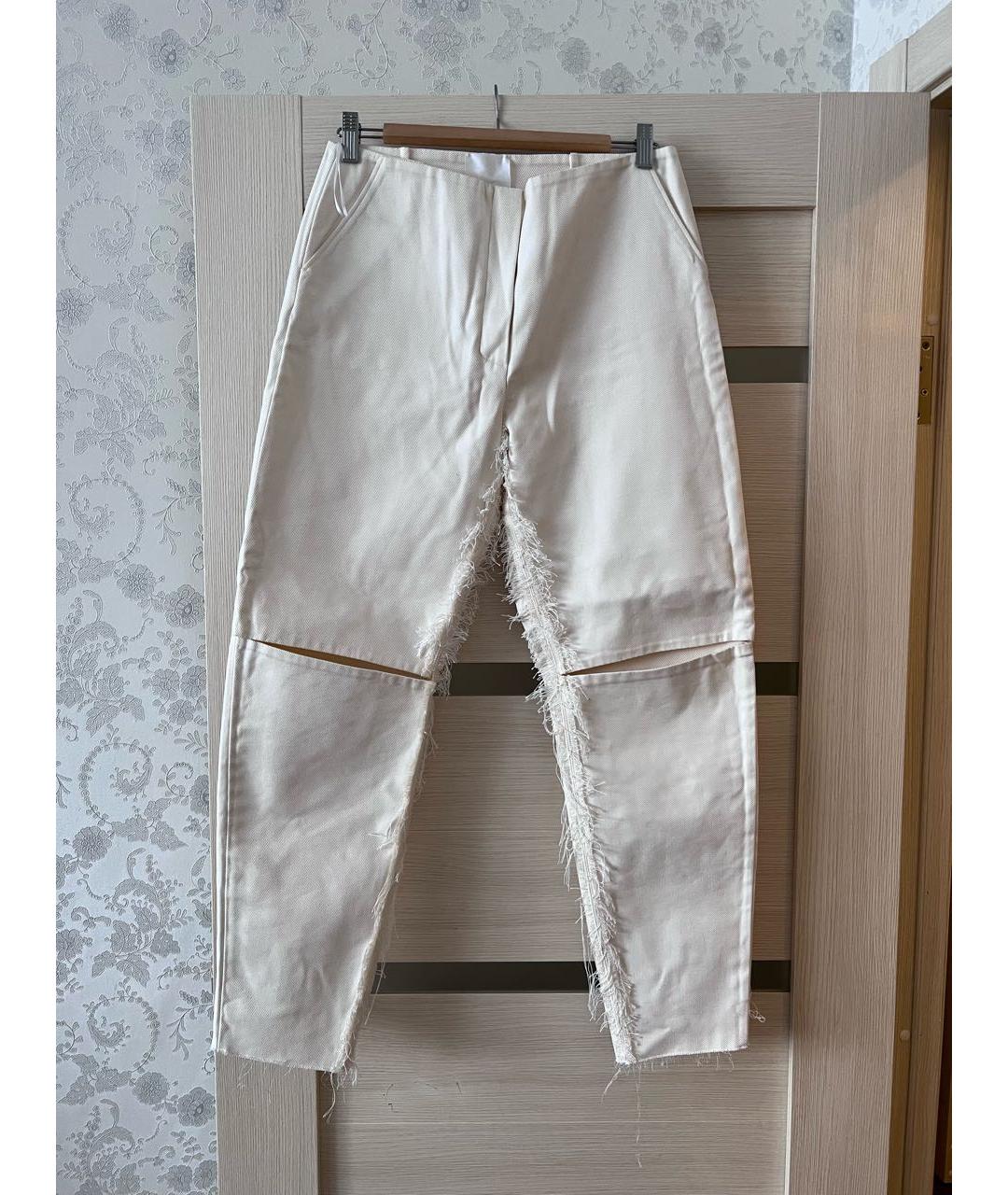 BEVZA Бежевые хлопковые брюки широкие, фото 9