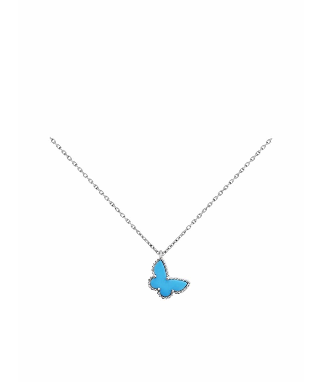 VAN CLEEF & ARPELS Бирюзовое колье из белого золота, фото 1