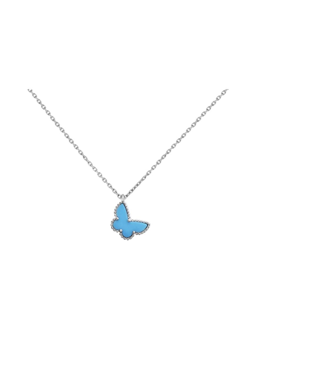 VAN CLEEF & ARPELS Бирюзовое колье из белого золота, фото 7