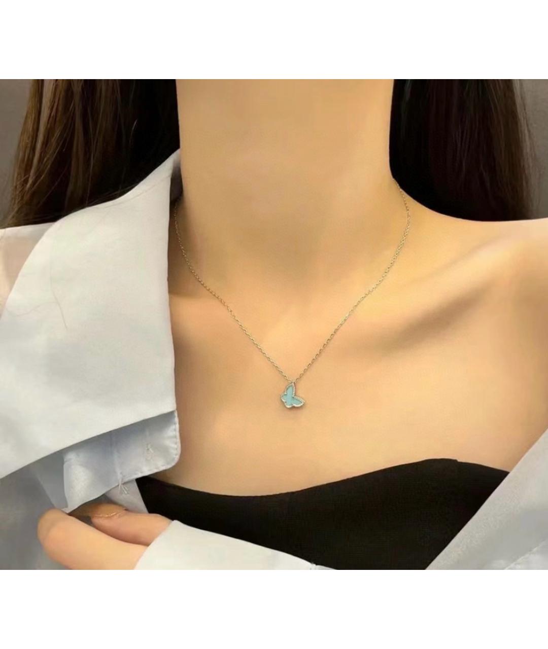 VAN CLEEF & ARPELS Бирюзовое колье из белого золота, фото 6