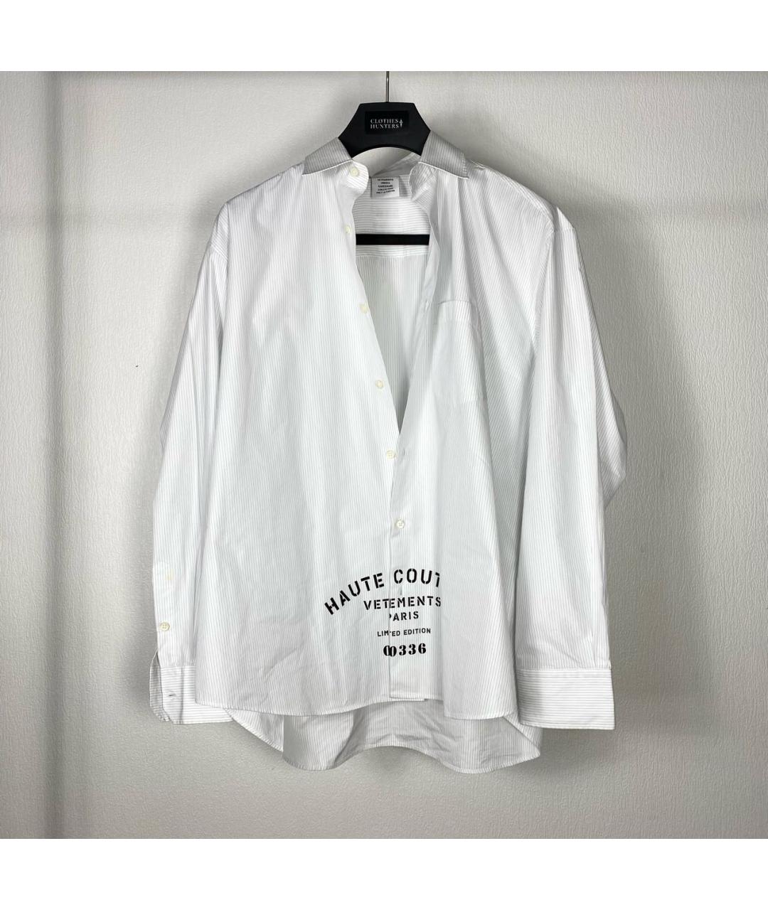 VETEMENTS Белая классическая рубашка, фото 3