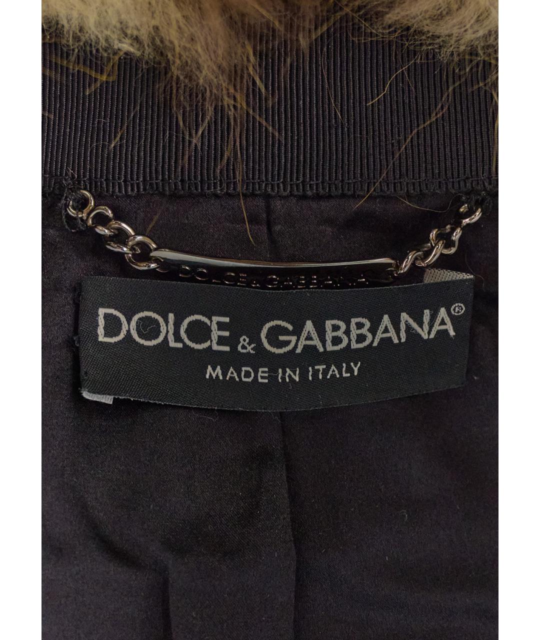 DOLCE&GABBANA Коричневая меховая шуба, фото 3