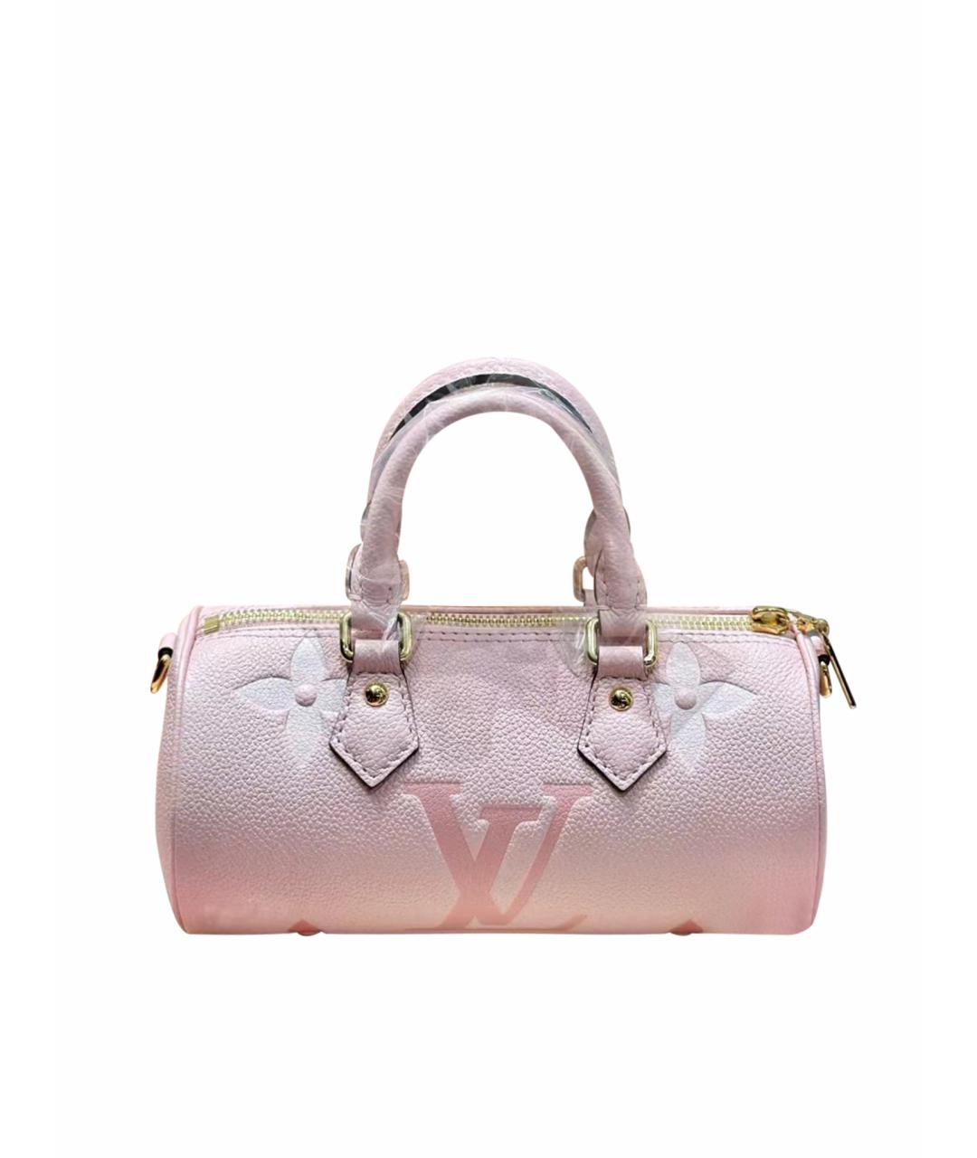 LOUIS VUITTON Розовая кожаная сумка с короткими ручками, фото 1