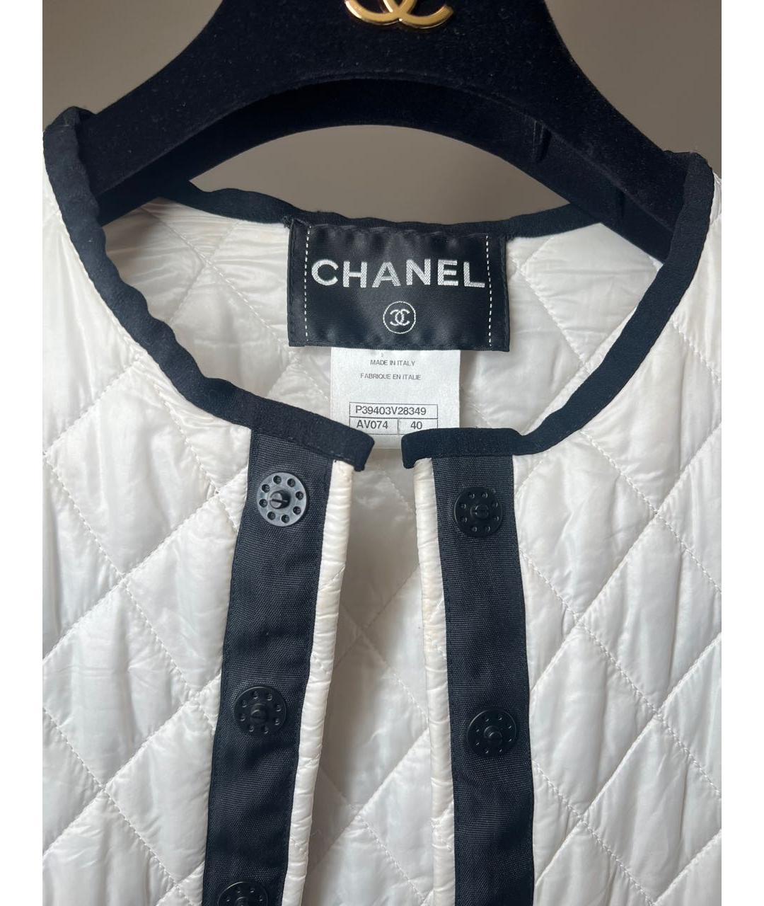 CHANEL Серая полиэстеровая куртка, фото 6