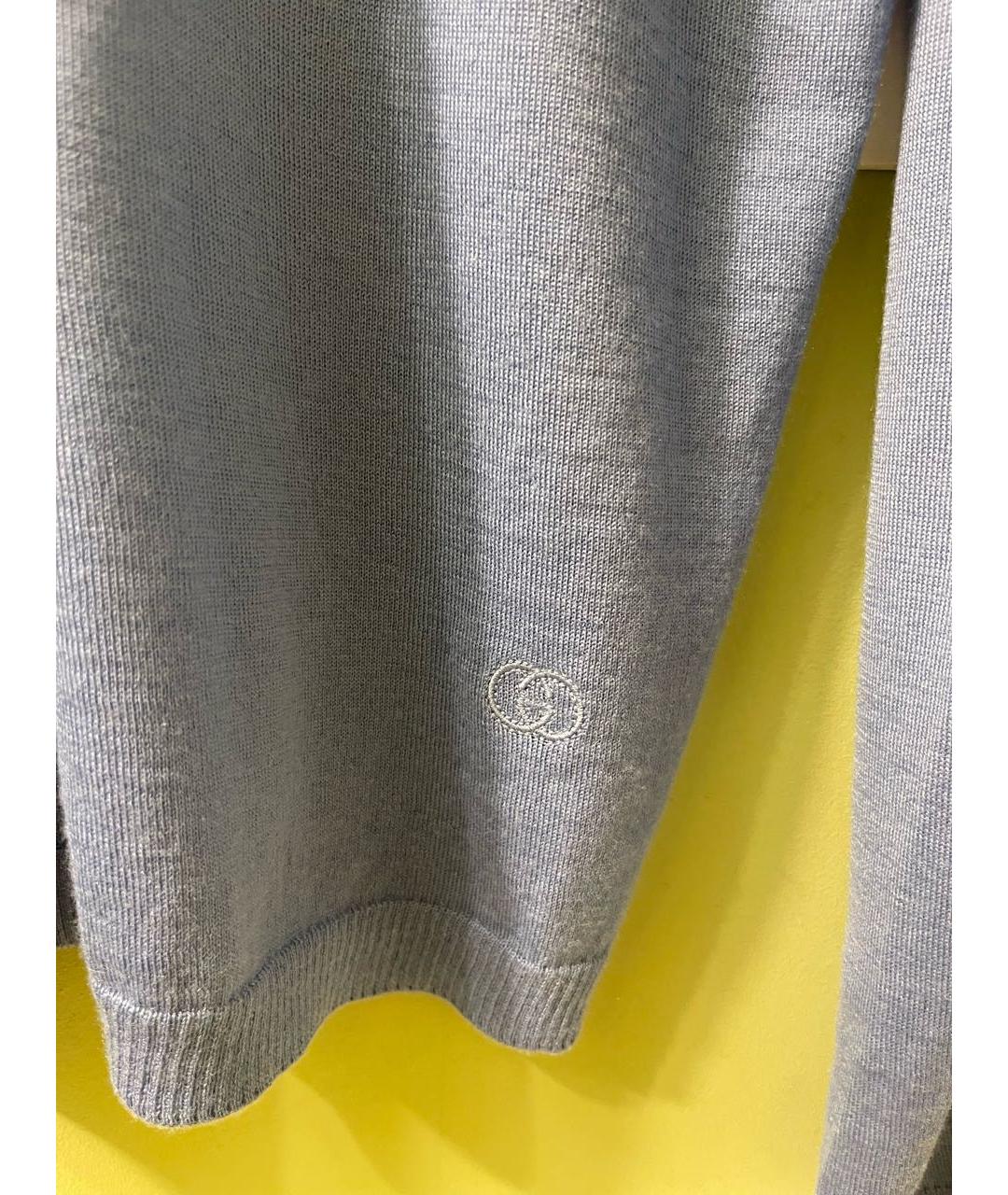 GUCCI Голубой кашемировый джемпер / свитер, фото 4