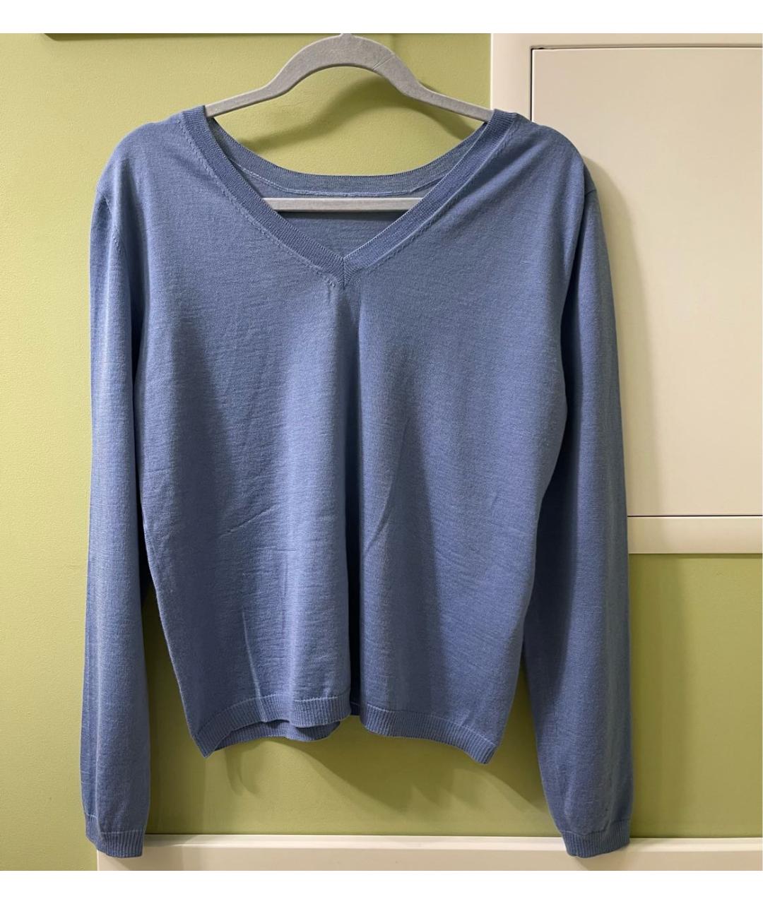 GUCCI Голубой кашемировый джемпер / свитер, фото 6