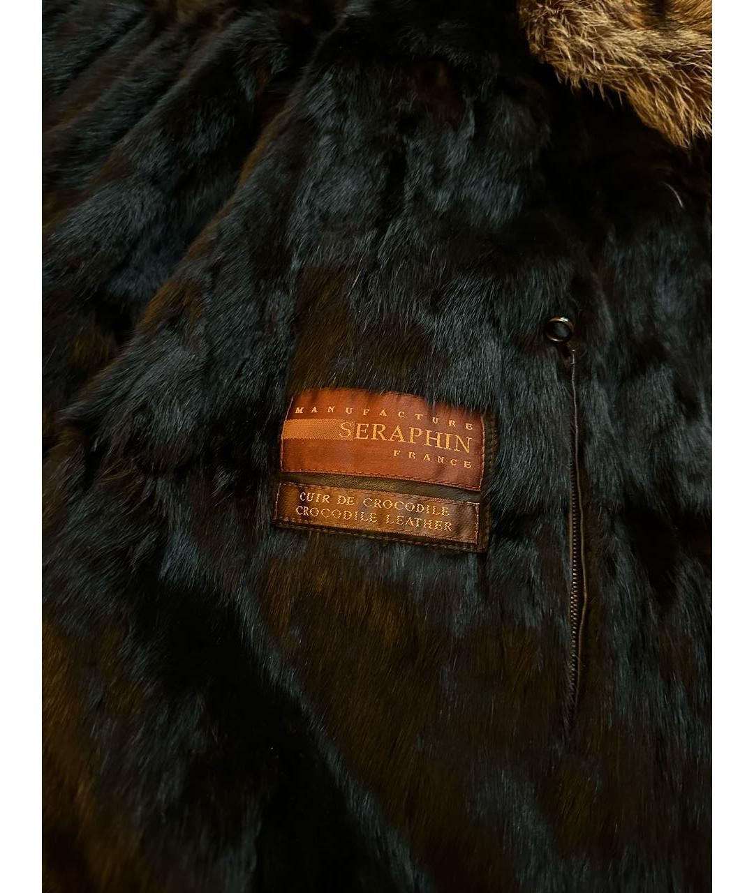 SERAPHIN Черная меховая куртка, фото 3