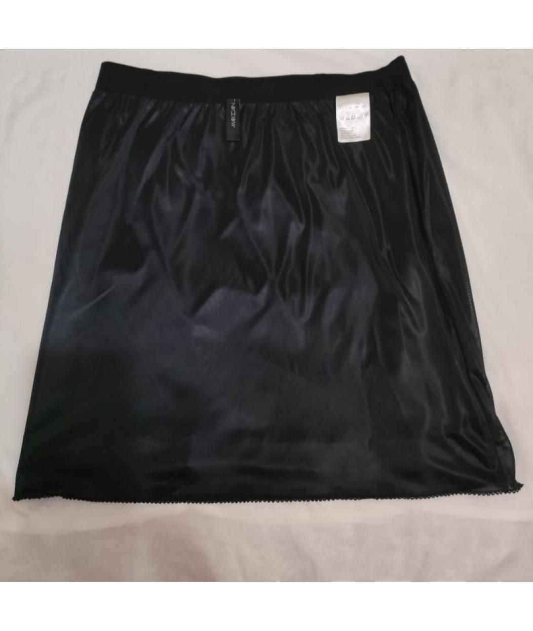 MARC CAIN Темно-синяя вискозная юбка мини, фото 4