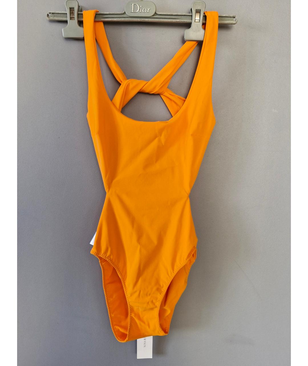 NINA RICCI Оранжевый полиамидовый купальник, фото 3