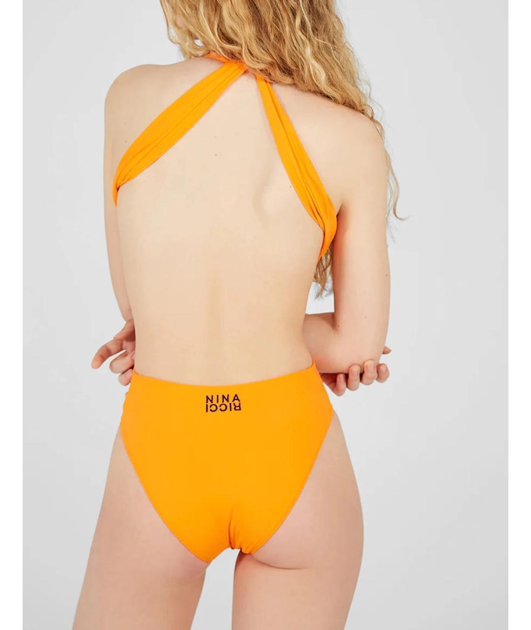 NINA RICCI Оранжевый полиамидовый купальник, фото 4