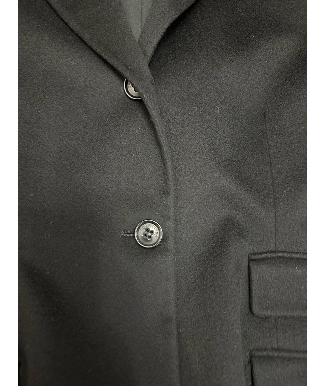 LORO PIANA Черное кашемировое пальто, фото 4