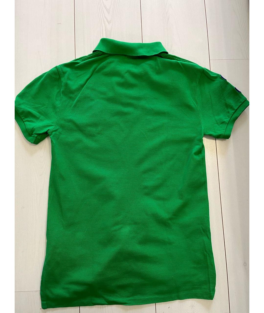POLO RALPH LAUREN Зеленая хлопковая футболка, фото 2