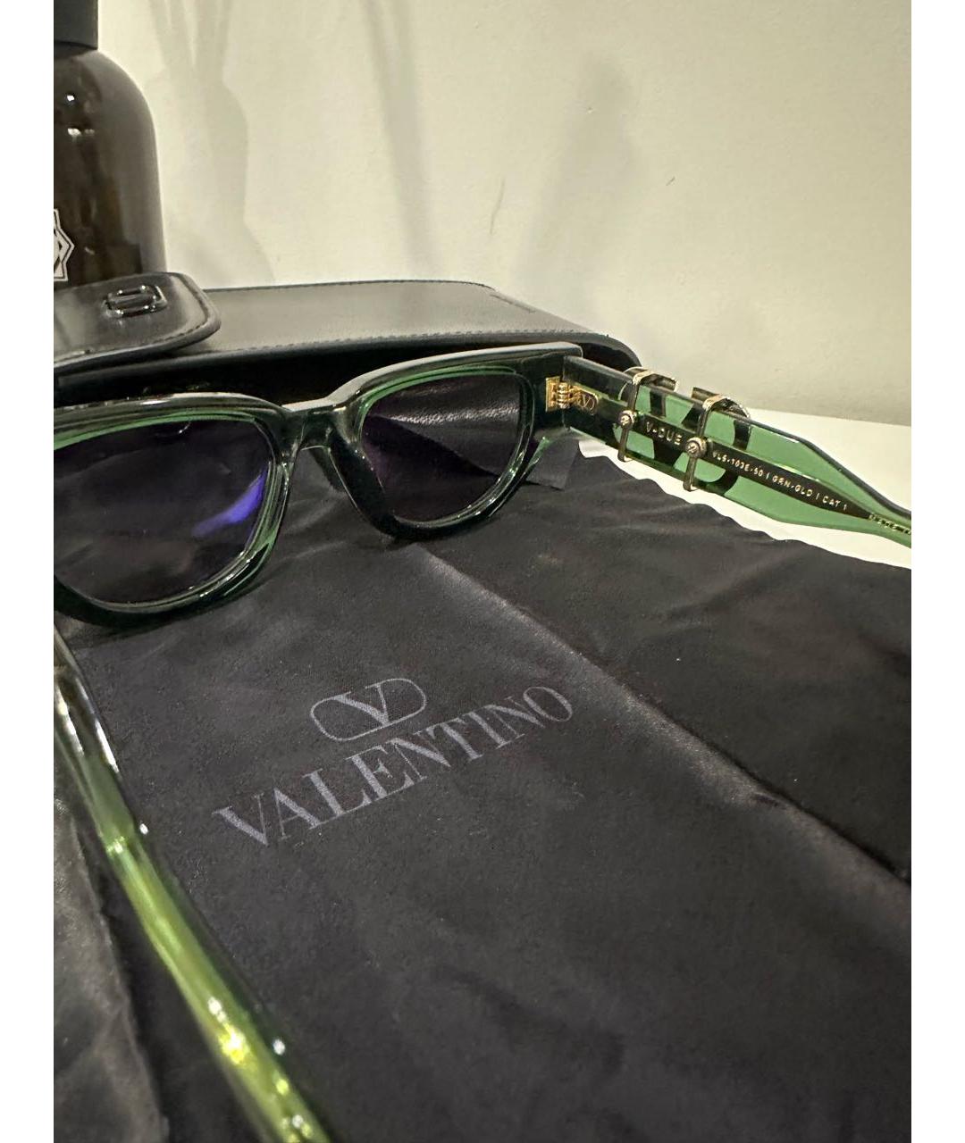 VALENTINO Зеленые солнцезащитные очки, фото 8