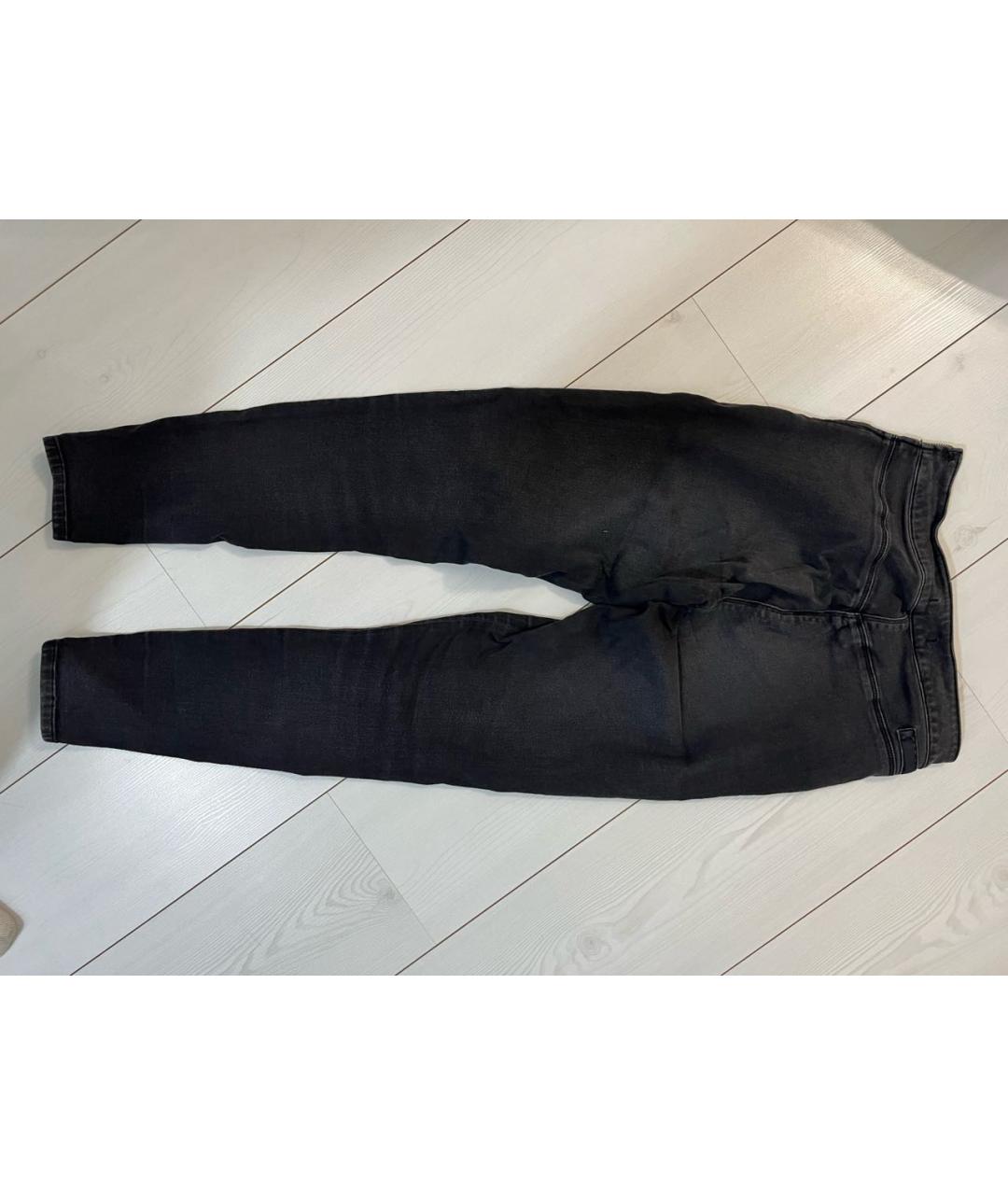 PRADA Черные хлопко-эластановые брюки узкие, фото 2