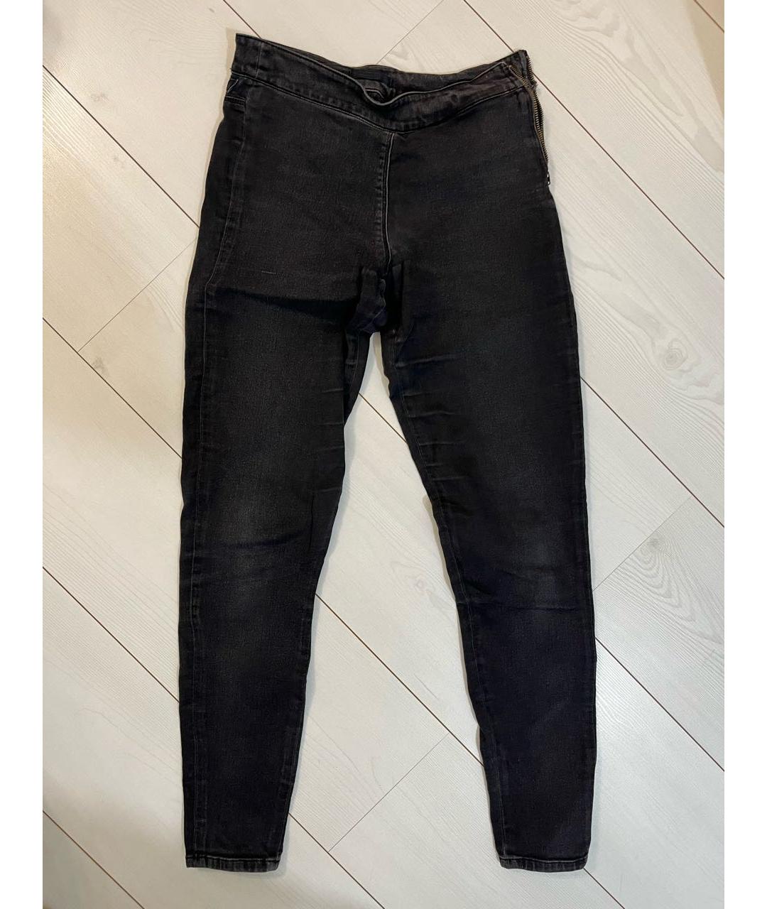 PRADA Черные хлопко-эластановые брюки узкие, фото 8