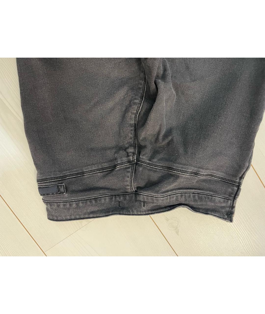 PRADA Черные хлопко-эластановые брюки узкие, фото 7