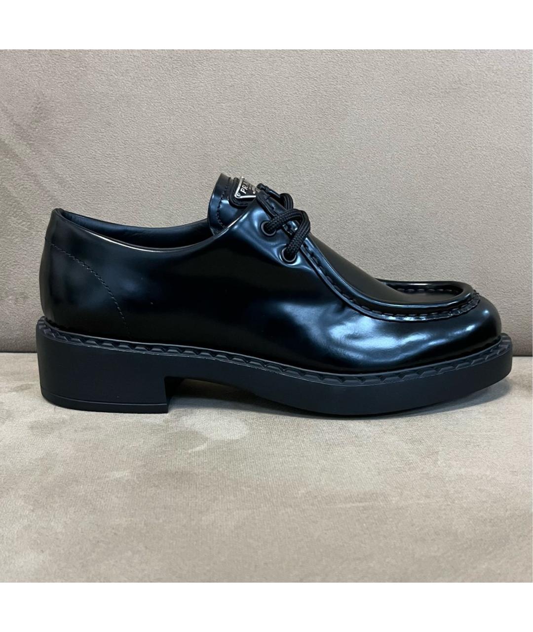 PRADA Черные кожаные лоферы, фото 8