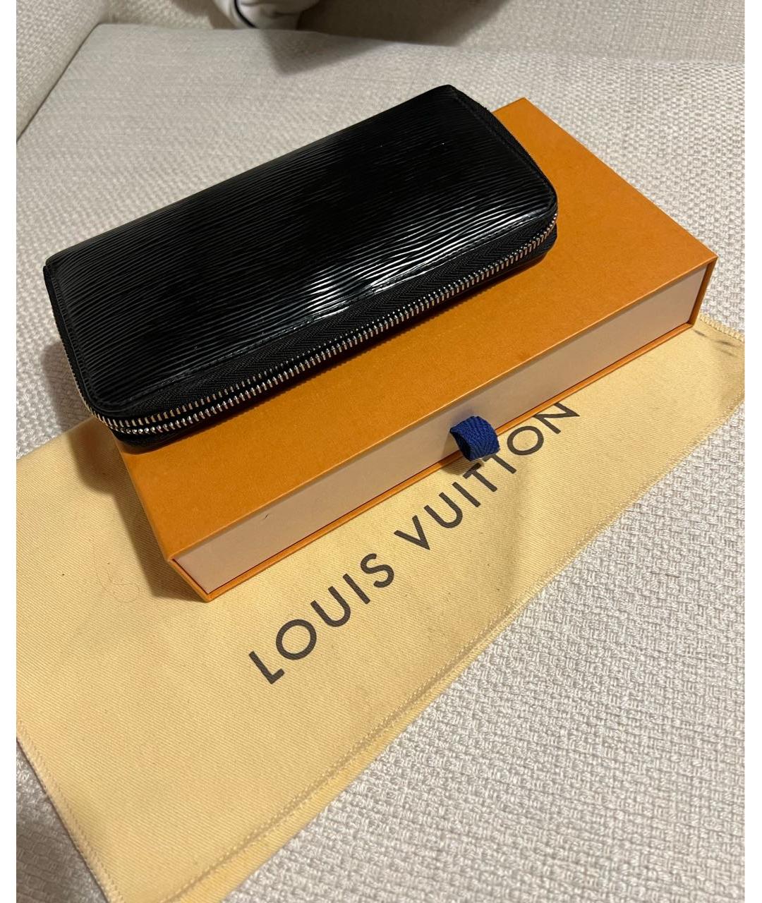 LOUIS VUITTON PRE-OWNED Черный кошелек из лакированной кожи, фото 6