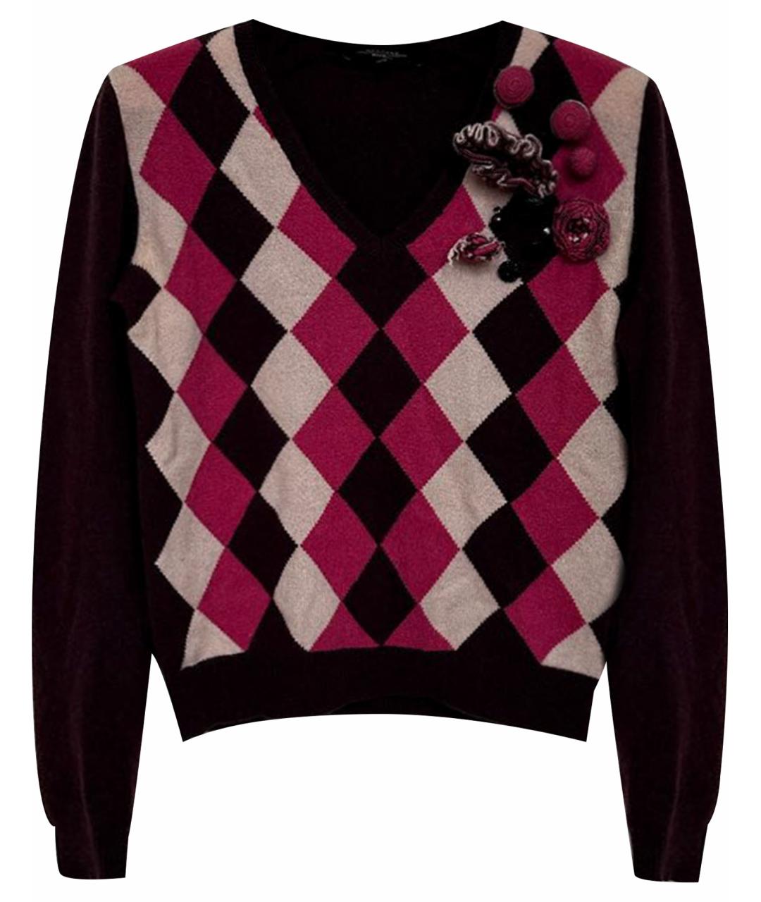 WEEKEND MAX MARA Бордовый кашемировый джемпер / свитер, фото 1
