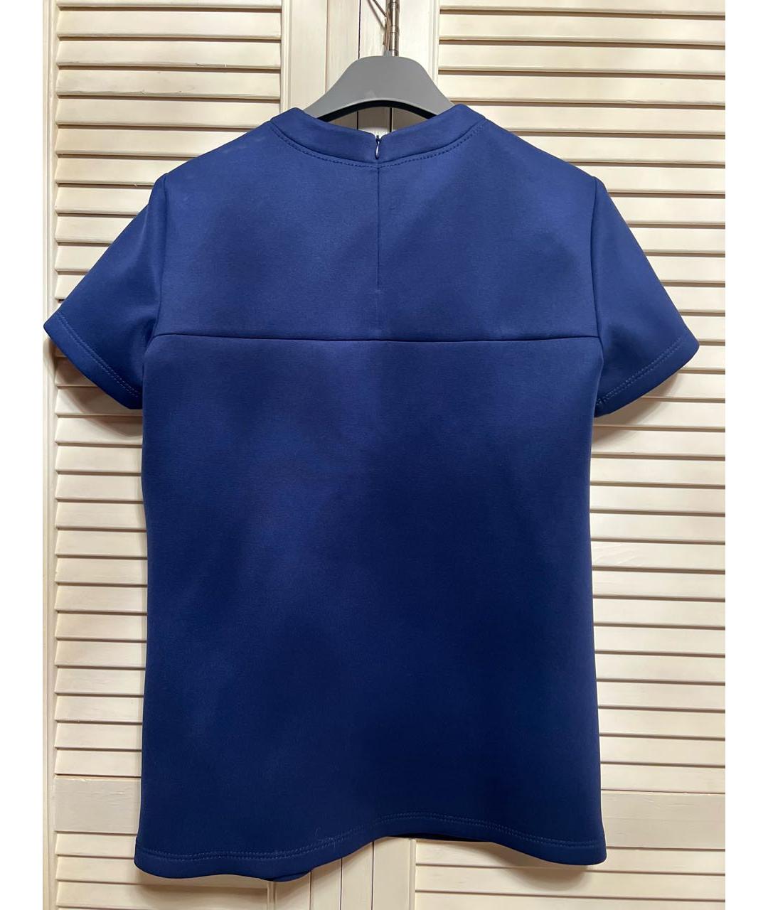 PRADA Синяя полиуретановая блузы, фото 2