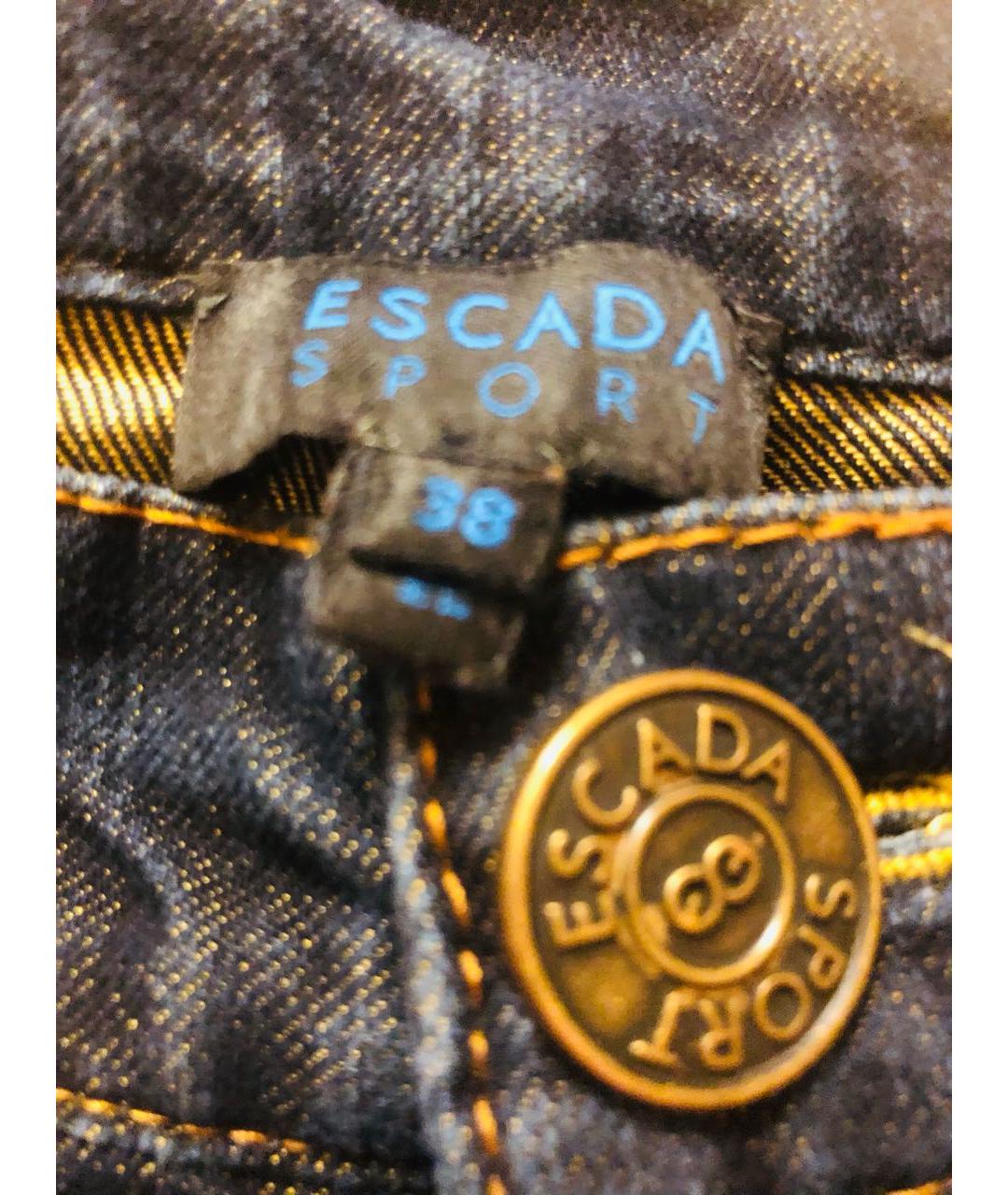 ESCADA Синие хлопковые джинсы слим, фото 5