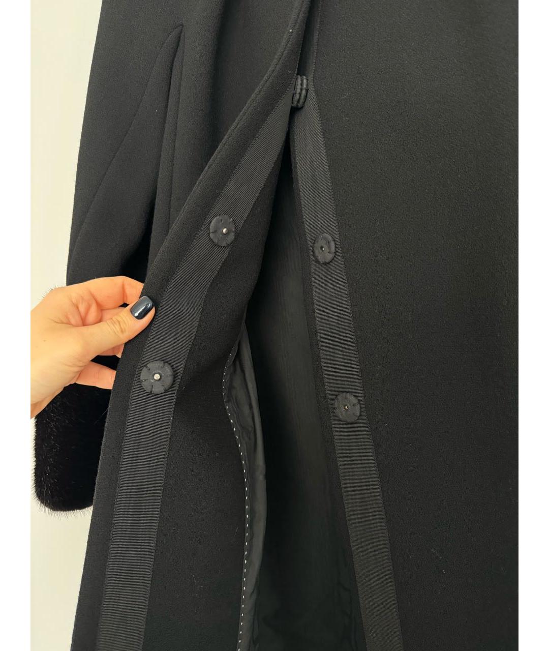 MAX MARA Черное шерстяное пальто, фото 6