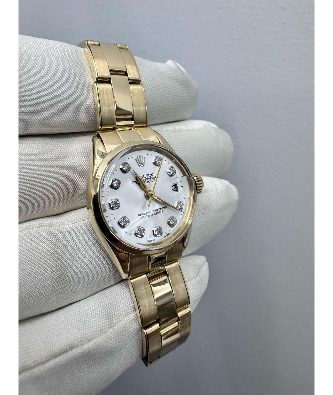 ROLEX Желтые часы из желтого золота, фото 2