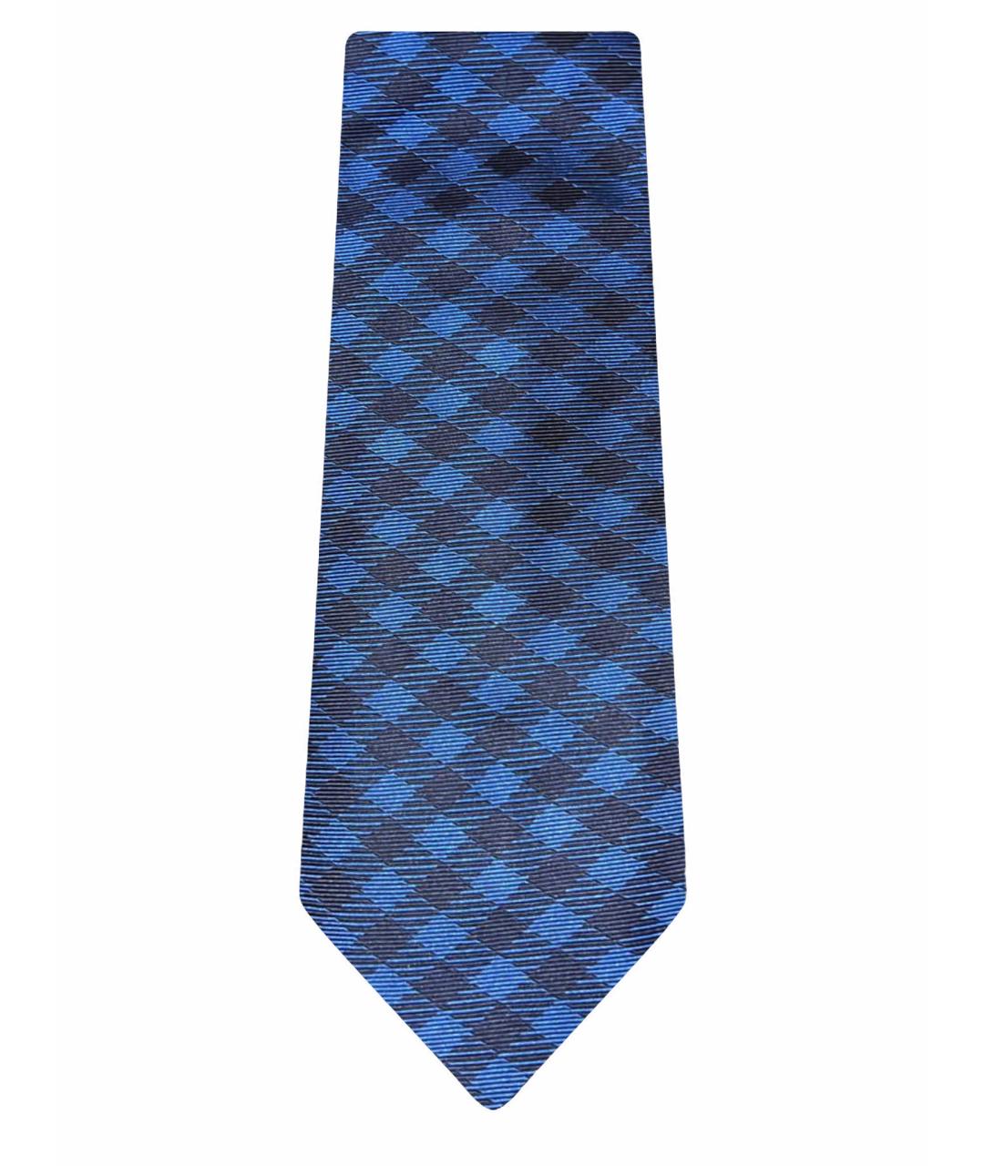KITON Синий шелковый галстук, фото 1