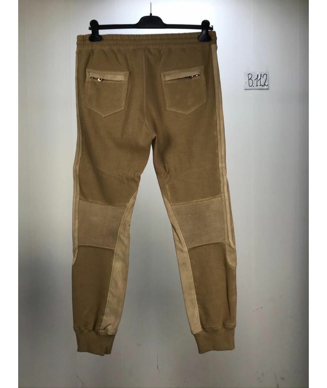 BALMAIN Коричневые хлопковые повседневные брюки, фото 2
