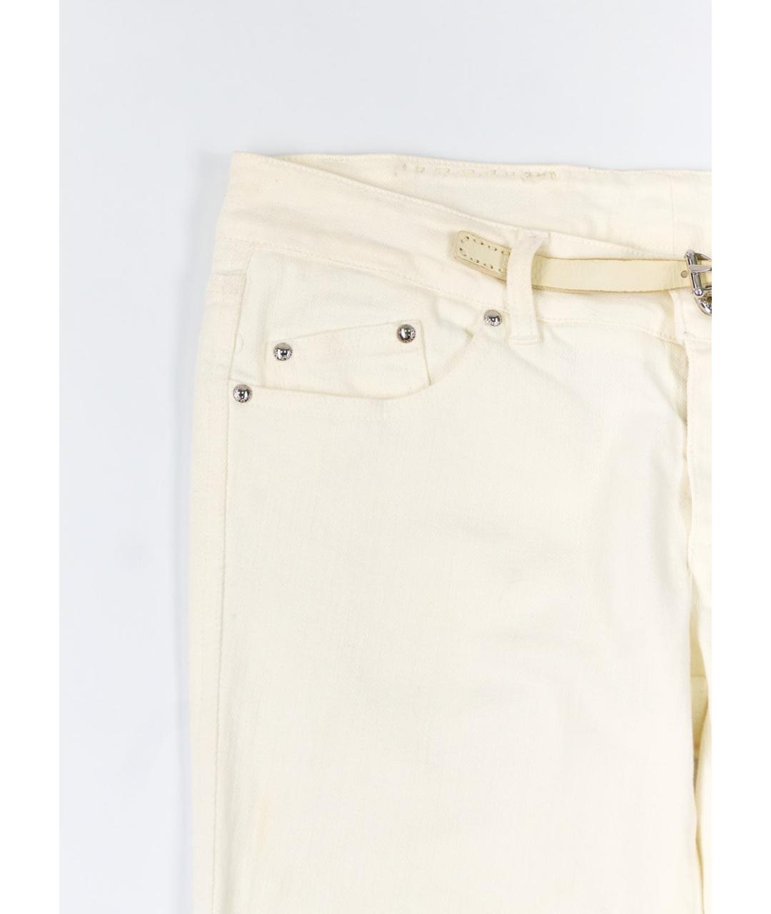 ERMANNO SCERVINO Бежевые прямые джинсы, фото 5