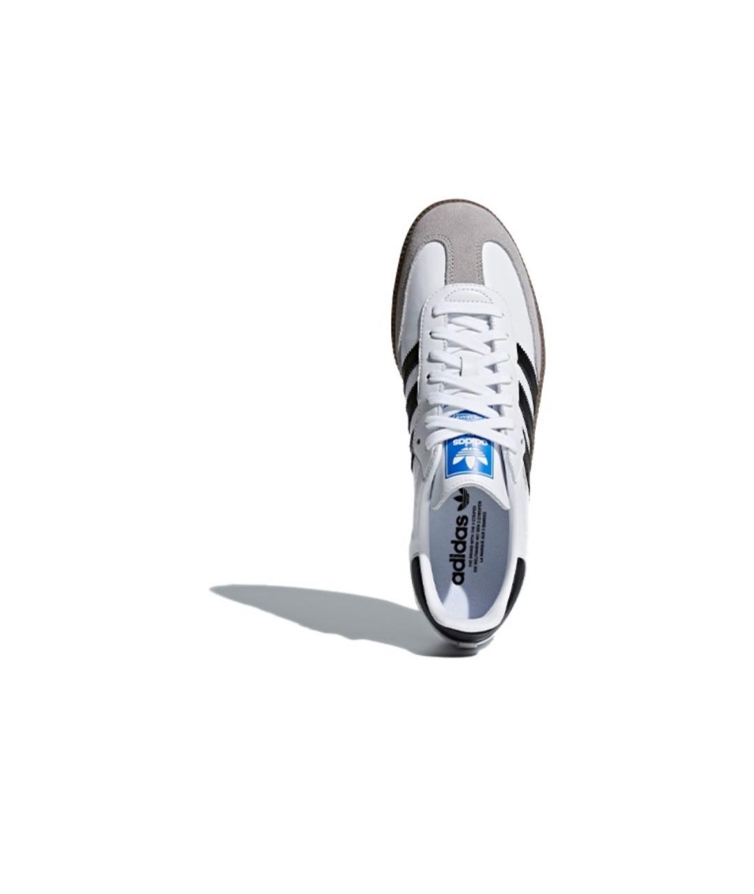 ADIDAS Белые кожаные кеды, фото 3