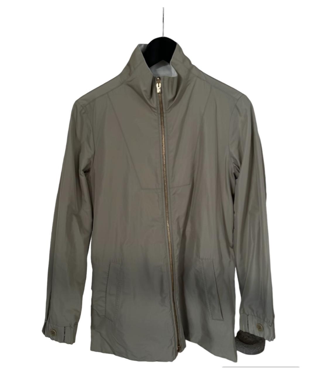 LORO PIANA Бежевая полиэстеровая куртка, фото 9