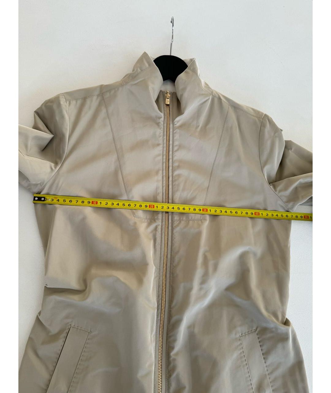 LORO PIANA Бежевая полиэстеровая куртка, фото 7