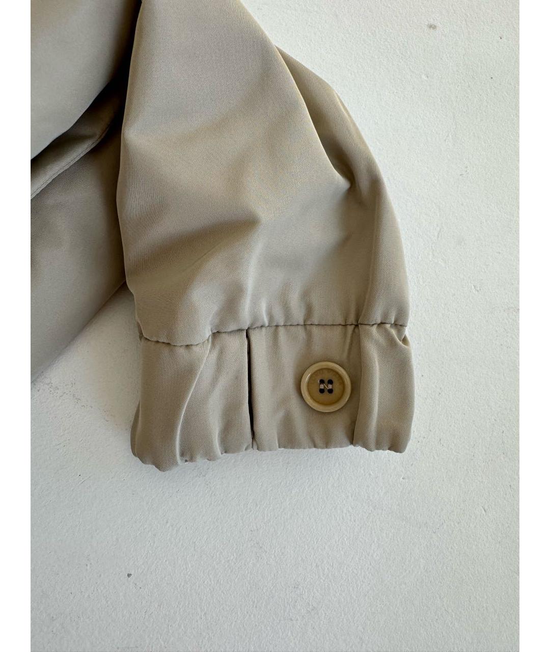 LORO PIANA Бежевая полиэстеровая куртка, фото 8