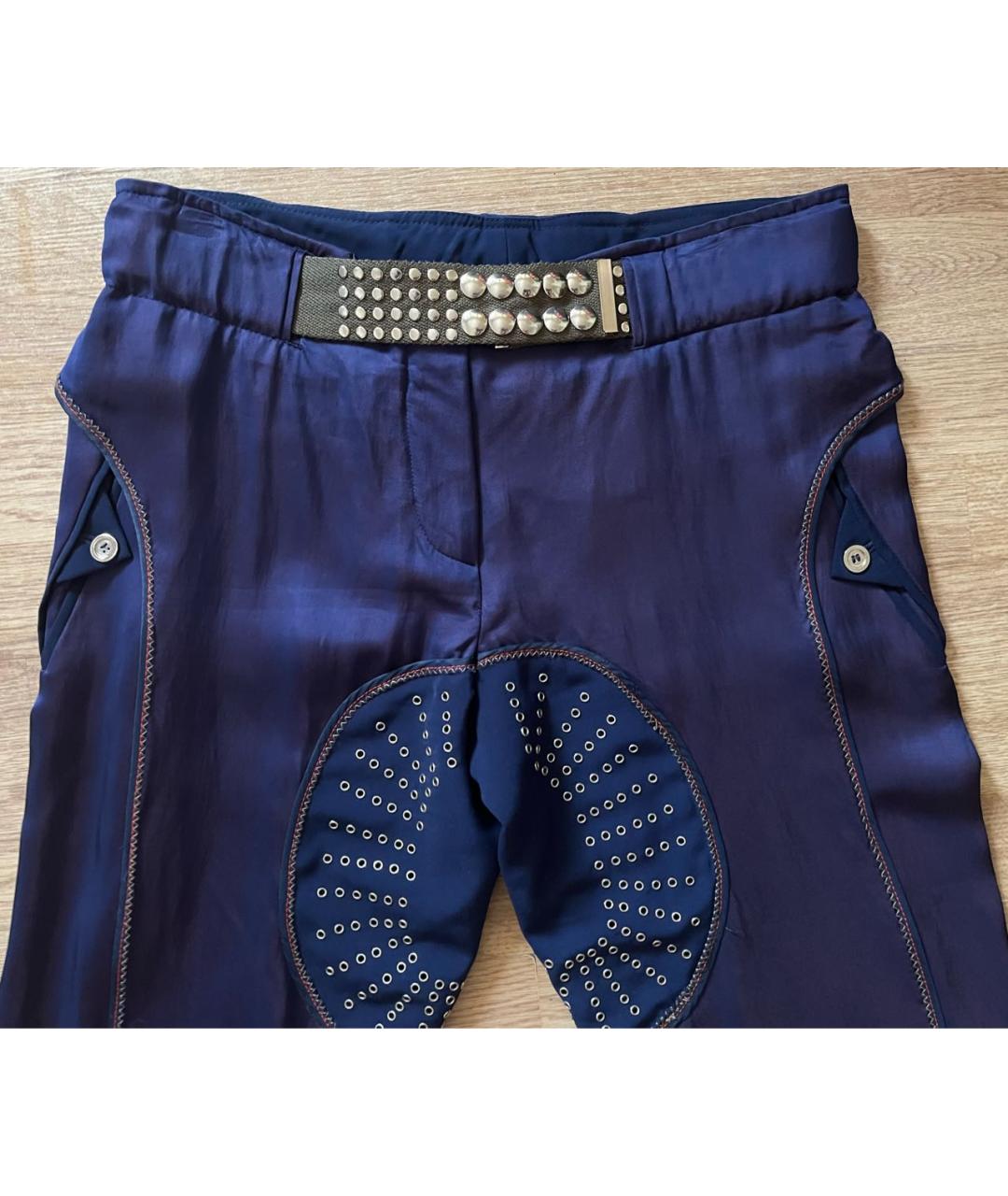 GIANFRANCO FERRE Фиолетовые вискозные брюки узкие, фото 7