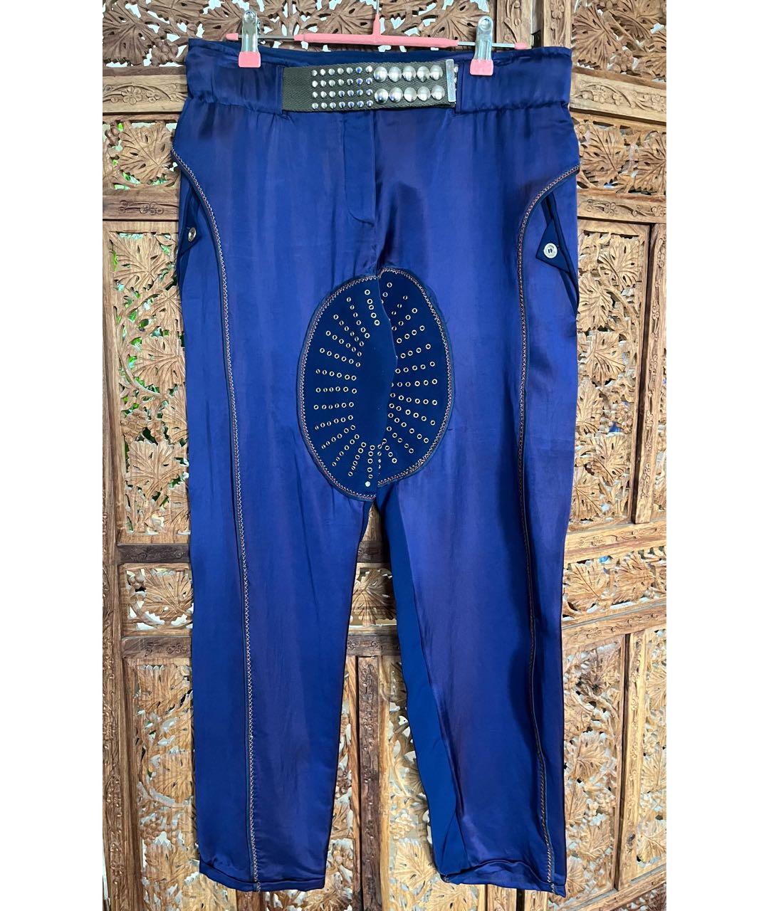 GIANFRANCO FERRE Фиолетовые вискозные брюки узкие, фото 9