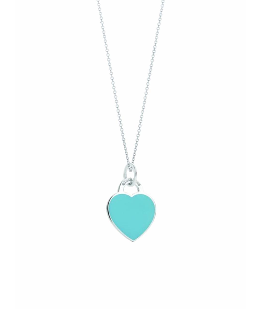 TIFFANY&CO Бирюзовая серебряная подвеска, фото 1