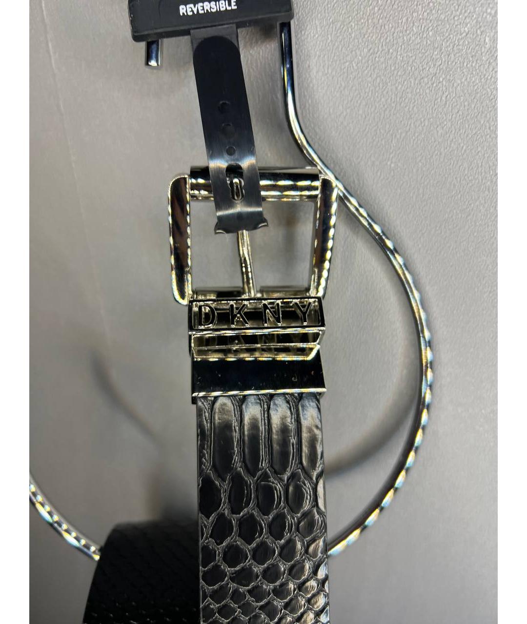 DKNY Черный ремень из искусственной кожи, фото 2