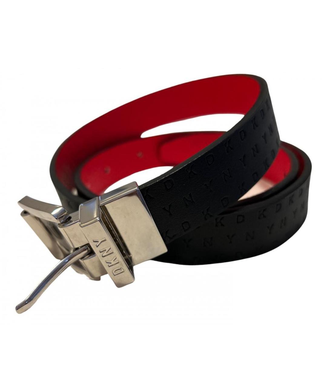 DKNY Черный ремень из искусственной кожи, фото 4