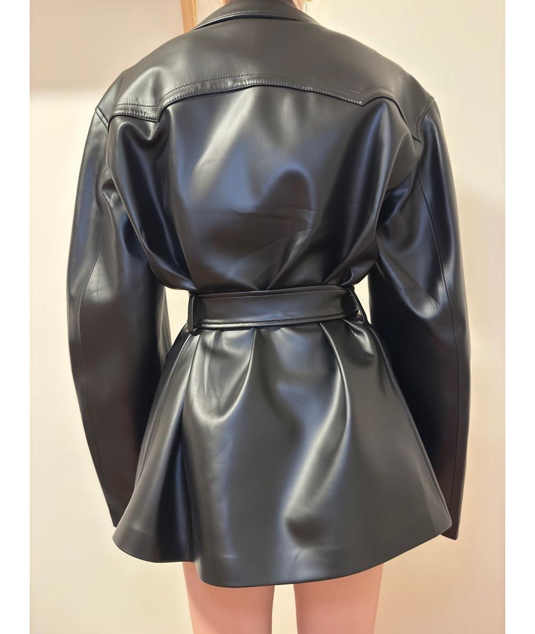 MAISON MARGIELA Черная кожаная куртка, фото 2