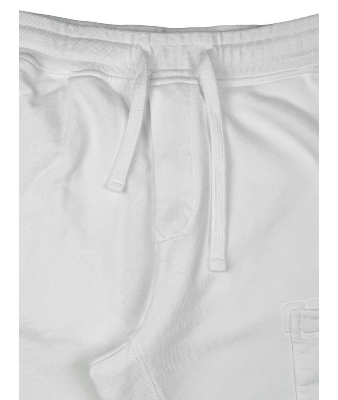 STONE ISLAND Белые хлопковые шорты, фото 3