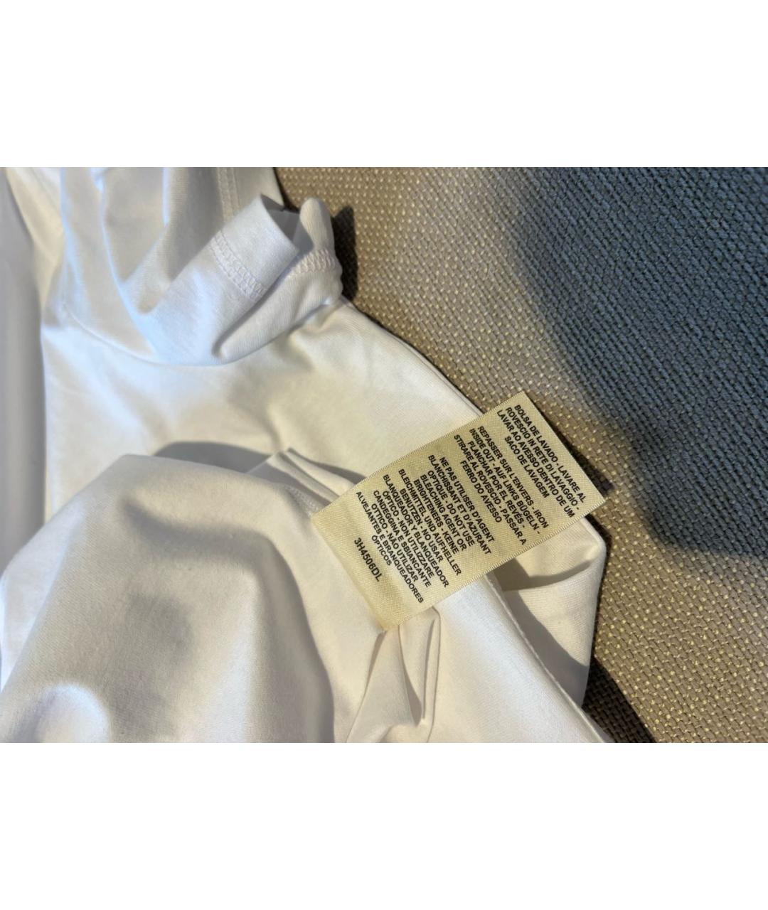 HERMES PRE-OWNED Белая хлопковая футболка, фото 8