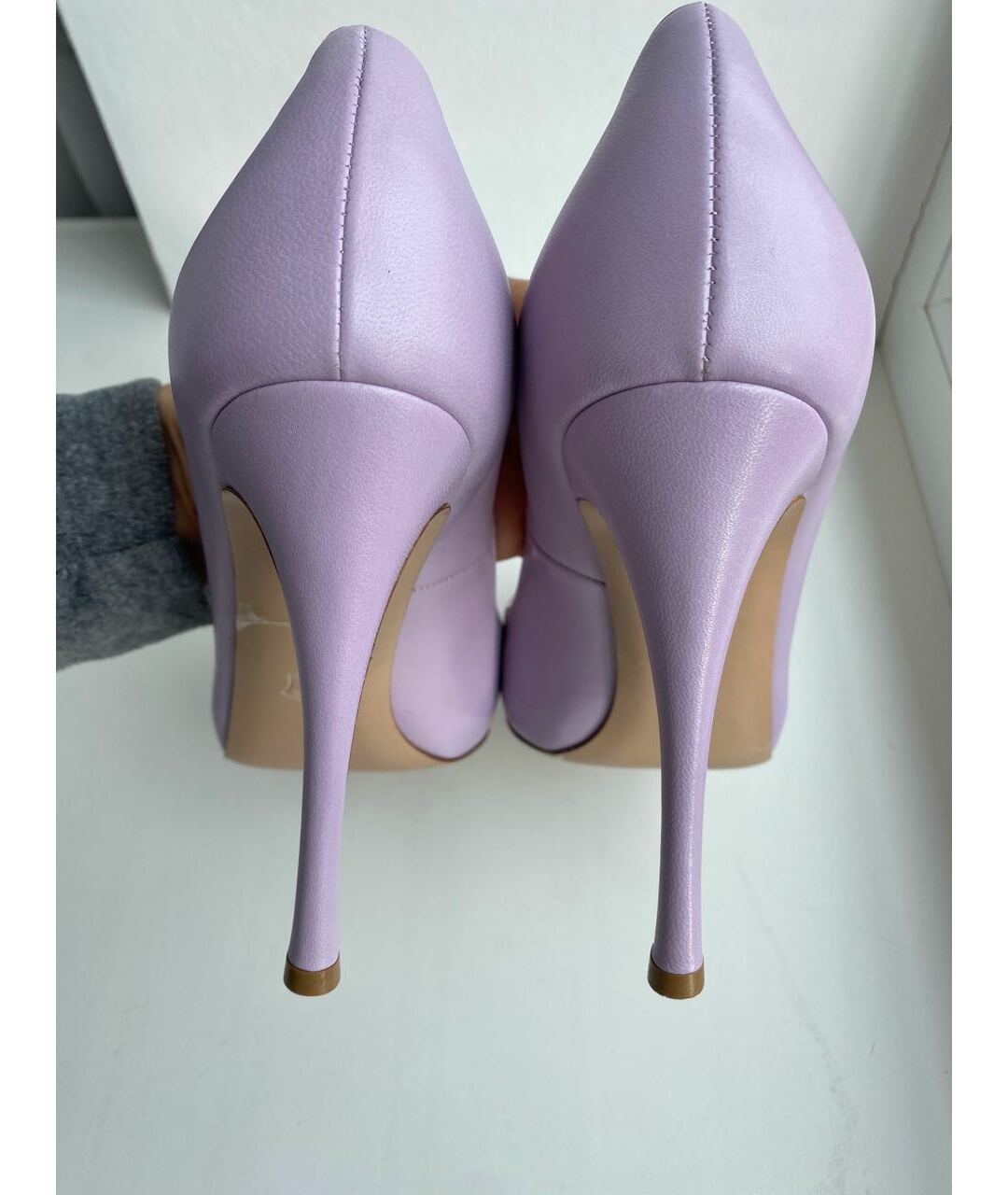 GIANVITO ROSSI Фиолетовые кожаные туфли, фото 4