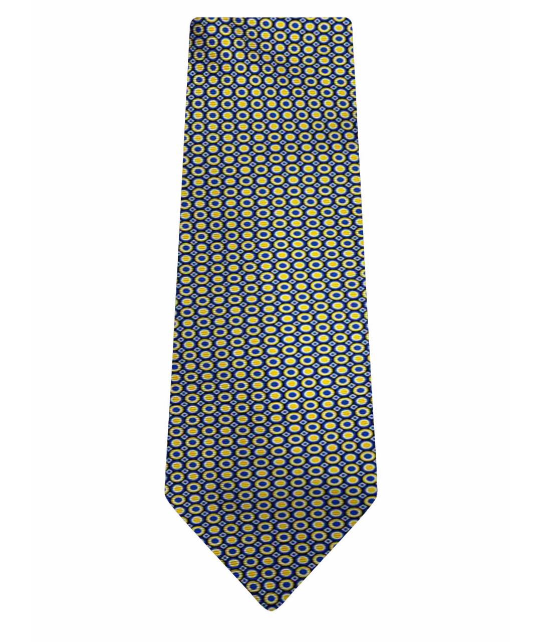 KITON Желтый шелковый галстук, фото 1