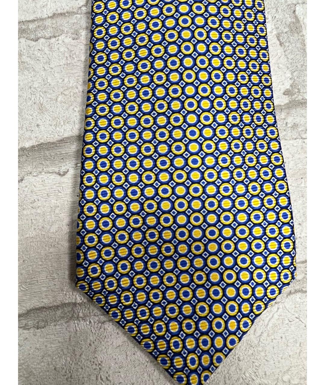 KITON Желтый шелковый галстук, фото 2