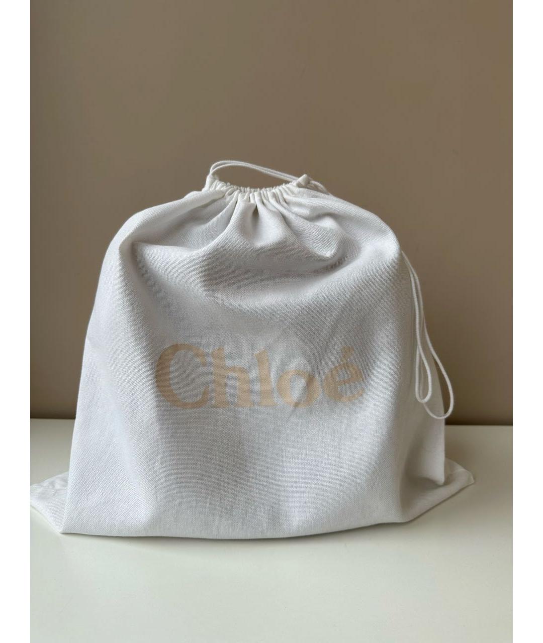 CHLOE Коричневая кожаная сумка через плечо, фото 8