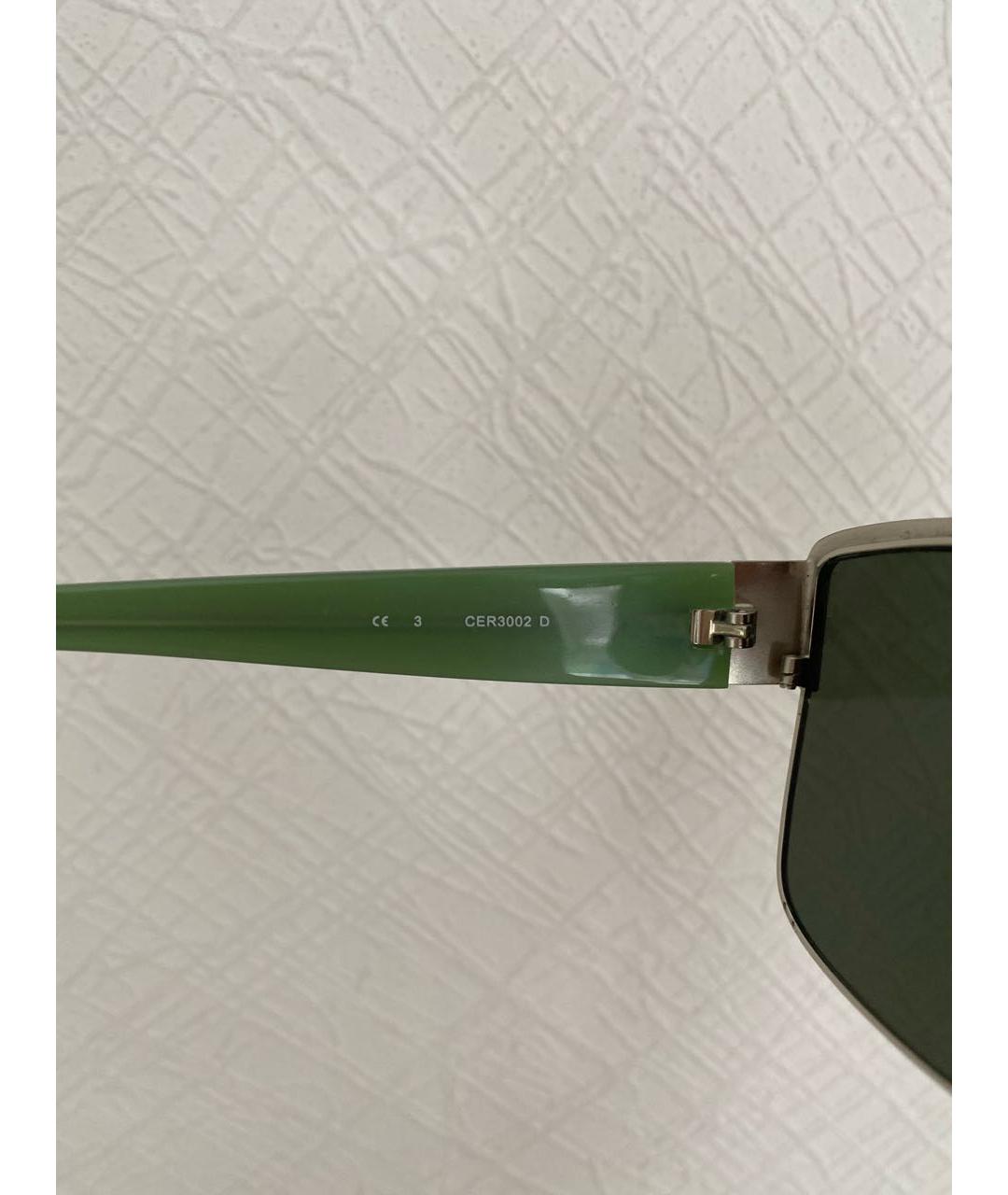 CERRUTI 1881 Зеленые пластиковые солнцезащитные очки, фото 4