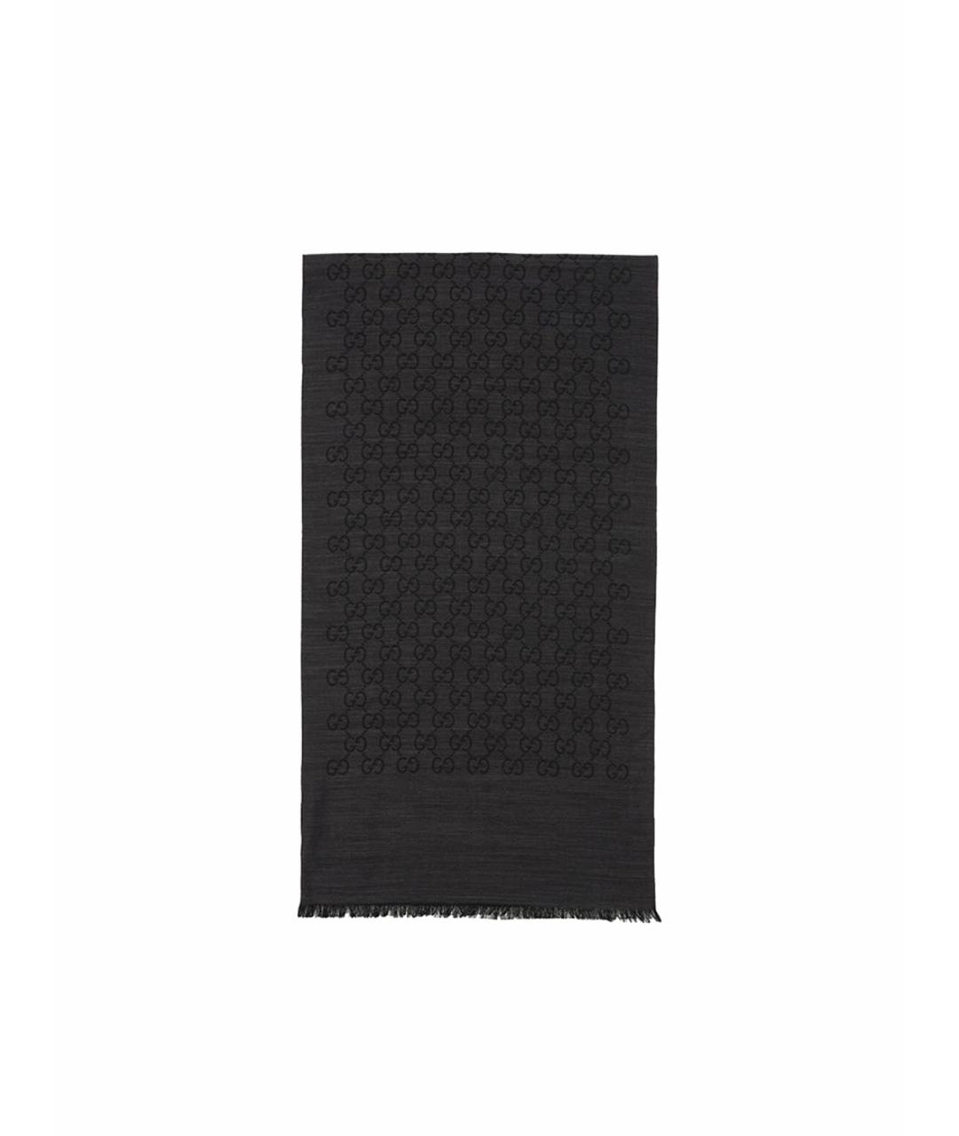 GUCCI Черный шарф, фото 1