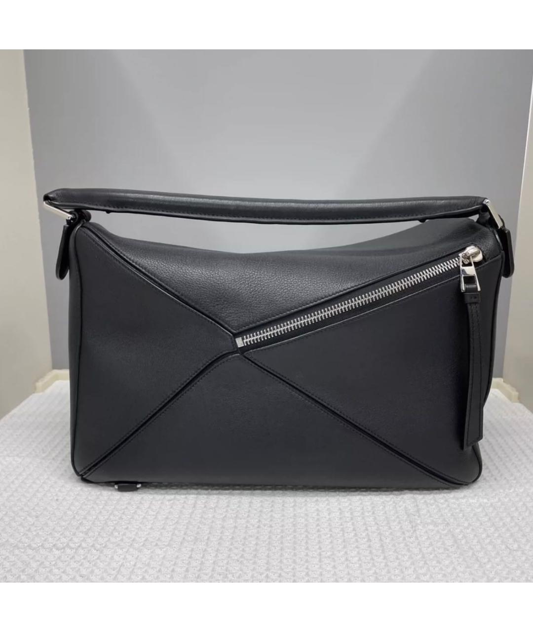 LOEWE Черная кожаная сумка через плечо, фото 3